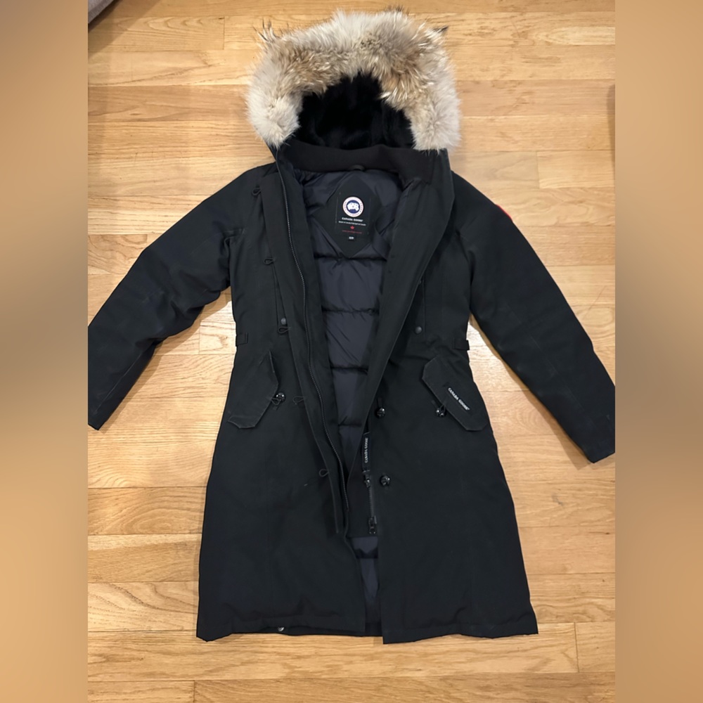 Canada Goose Black Parka with Fur-Trim Hood